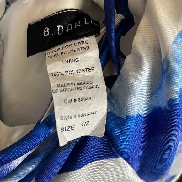 B Darlin abstract floral ball gown (prom, formal dress, maxi dress, wedd attire) - Picture 3 of 12